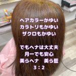 ＃ヘアカラーアレルギー　＃ヘアカラーかゆい　＃ザクロもかゆい　＃カラトリもかゆい　＃美らヘナ